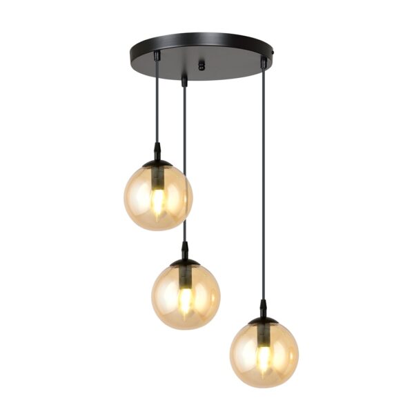 Emibig Visilica COSMO 230V 10W MAX LED E14 Čelik/ Staklo Crna