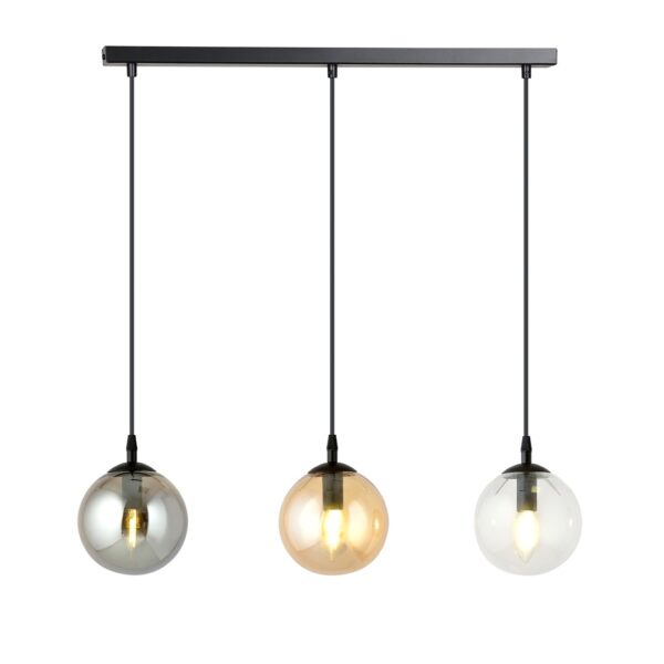 Emibig Visilica COSMO 230V 10W MAX LED E14 Čelik/ Staklo Crna