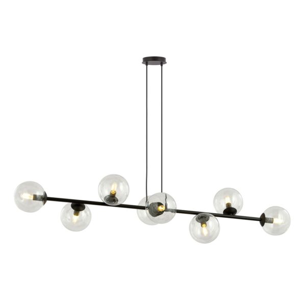 Emibig Visilica ROSSI 230V 10W MAX LED E14 Čelik/ Staklo Crna