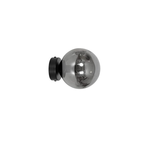 Emibig Visilica ROSSI 230V 10W MAX LED E14 Čelik/ Staklo Crna