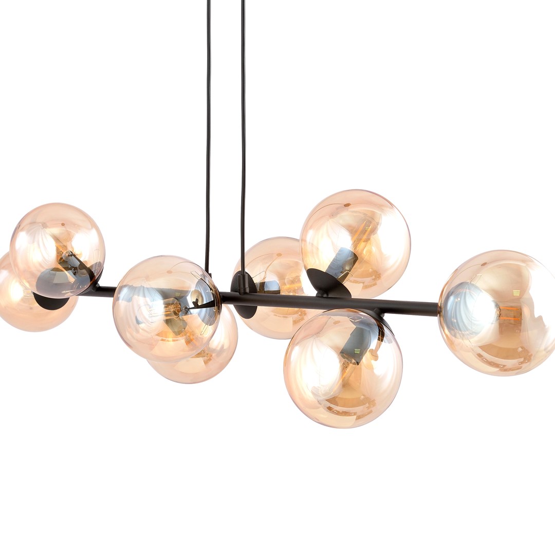 Emibig Visilica ROSSI 230V 10W MAX LED E14 Čelik/ Staklo Crna - Slika 7