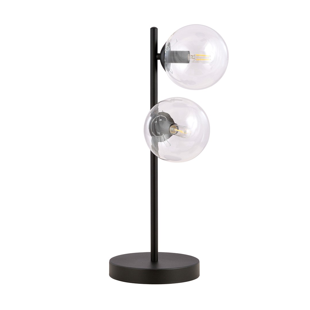 Emibig Stolna lampa ROSSI 230V 10W MAX LED E14 Čelik/ Staklo Crna - Slika 2