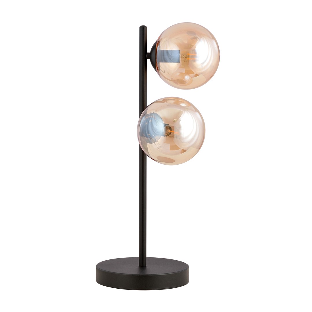 Emibig Stolna lampa ROSSI 230V 10W MAX LED E14 Čelik/ Staklo Crna - Slika 2