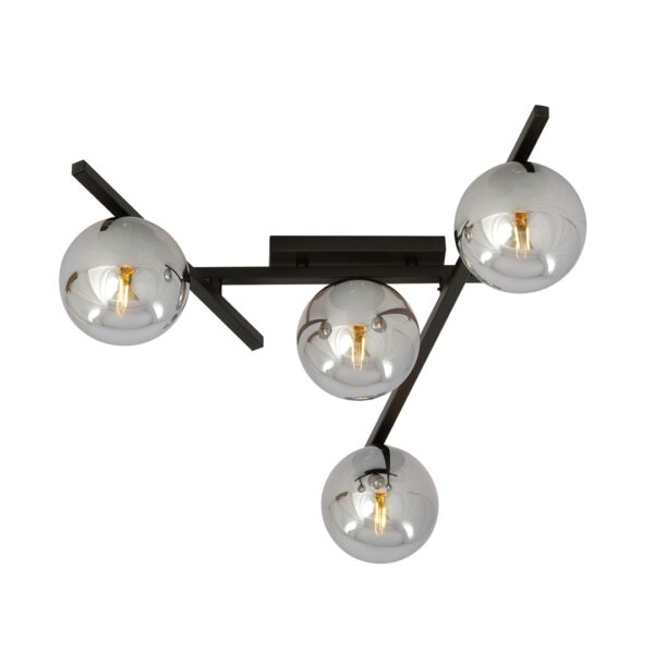 Emibig Stropna svjetiljka SMART 230V 10W MAX LED E14 Čelik/ Staklo Crna