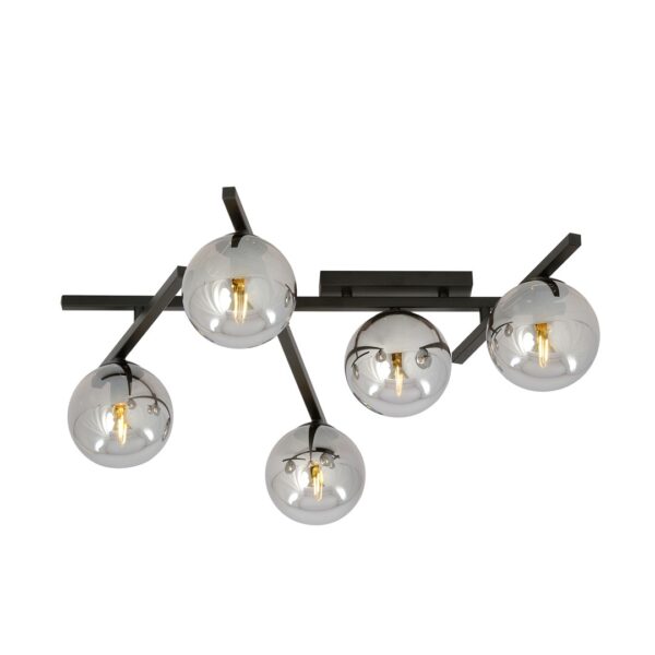 Emibig Stropna svjetiljka SMART 230V 10W MAX LED E14 Čelik/ Staklo Crna