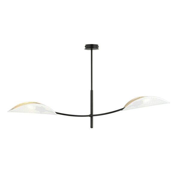 Emibig Stropna svjetiljka LOTUS 230V 10W MAX LED E14 Čelik/ Tkanina Crna