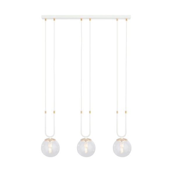 Emibig Visilica GLAM 230V 10W MAX LED E14 Čelik/ Staklo Bijela