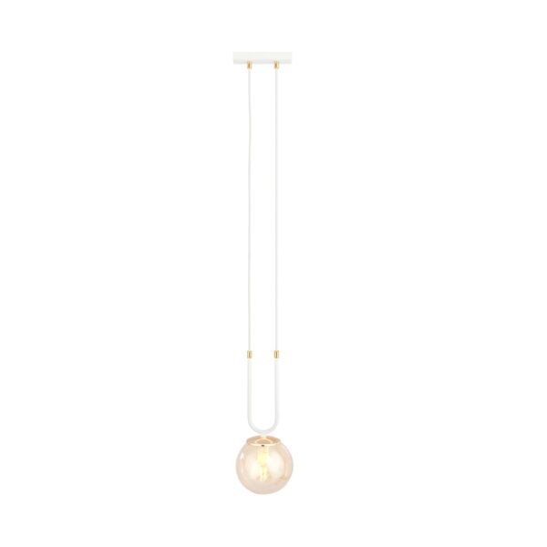 Emibig Visilica GLAM 230V 10W MAX LED E14 Čelik/ Staklo Bijela