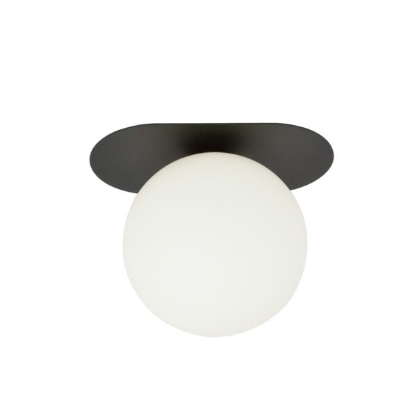 Emibig Stropna svjetiljka PLAZA 230V 10W MAX LED E14 Čelik/ Staklo Crna