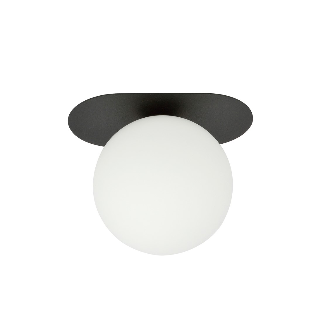 Emibig Stropna svjetiljka PLAZA 230V 10W MAX LED E14 Čelik/ Staklo Crna - Slika 2