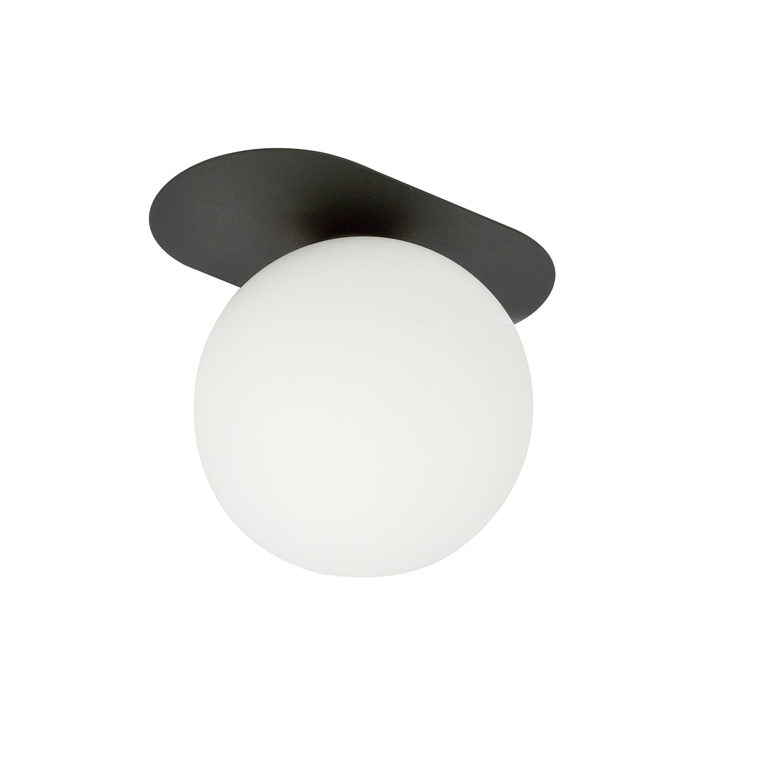 Emibig Stropna svjetiljka PLAZA 230V 10W MAX LED E14 Čelik/ Staklo Crna - Slika 5