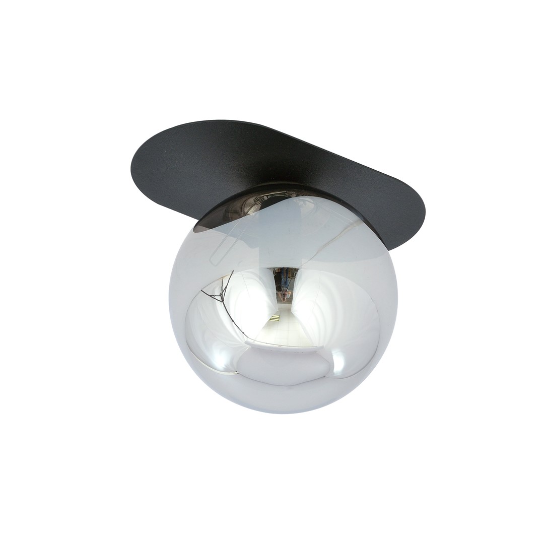 Emibig Stropna svjetiljka PLAZA 230V 10W MAX LED E14 Čelik/ Staklo Crna - Slika 5
