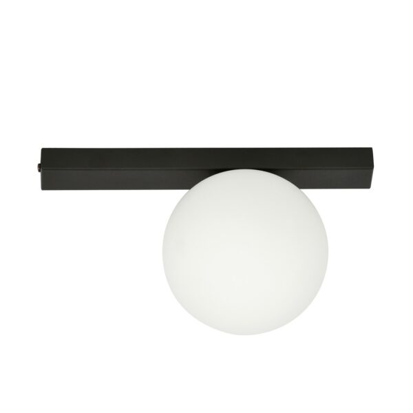 Emibig Stropna svjetiljka FIT 230V 10W MAX LED E14 Čelik/ Staklo Crna