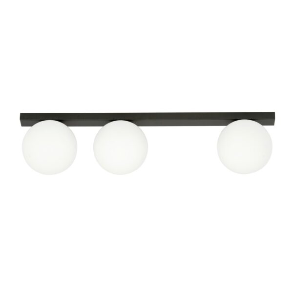 Emibig Stropna svjetiljka FIT 230V 10W MAX LED E14 Čelik/ Staklo Crna