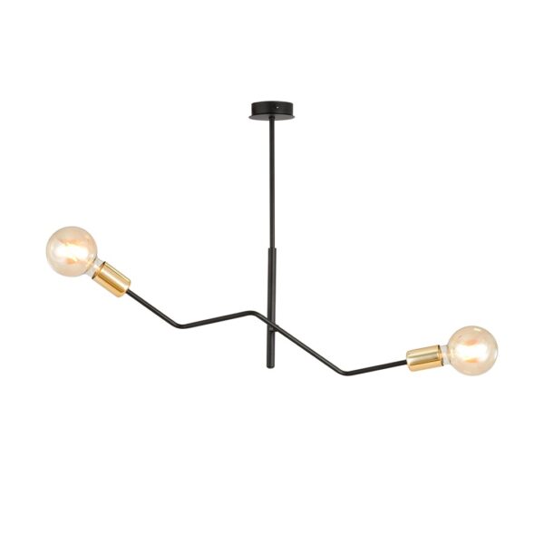 Emibig Stropna svjetiljka BOLT 230V 15W MAX LED E27 Čelik Crna