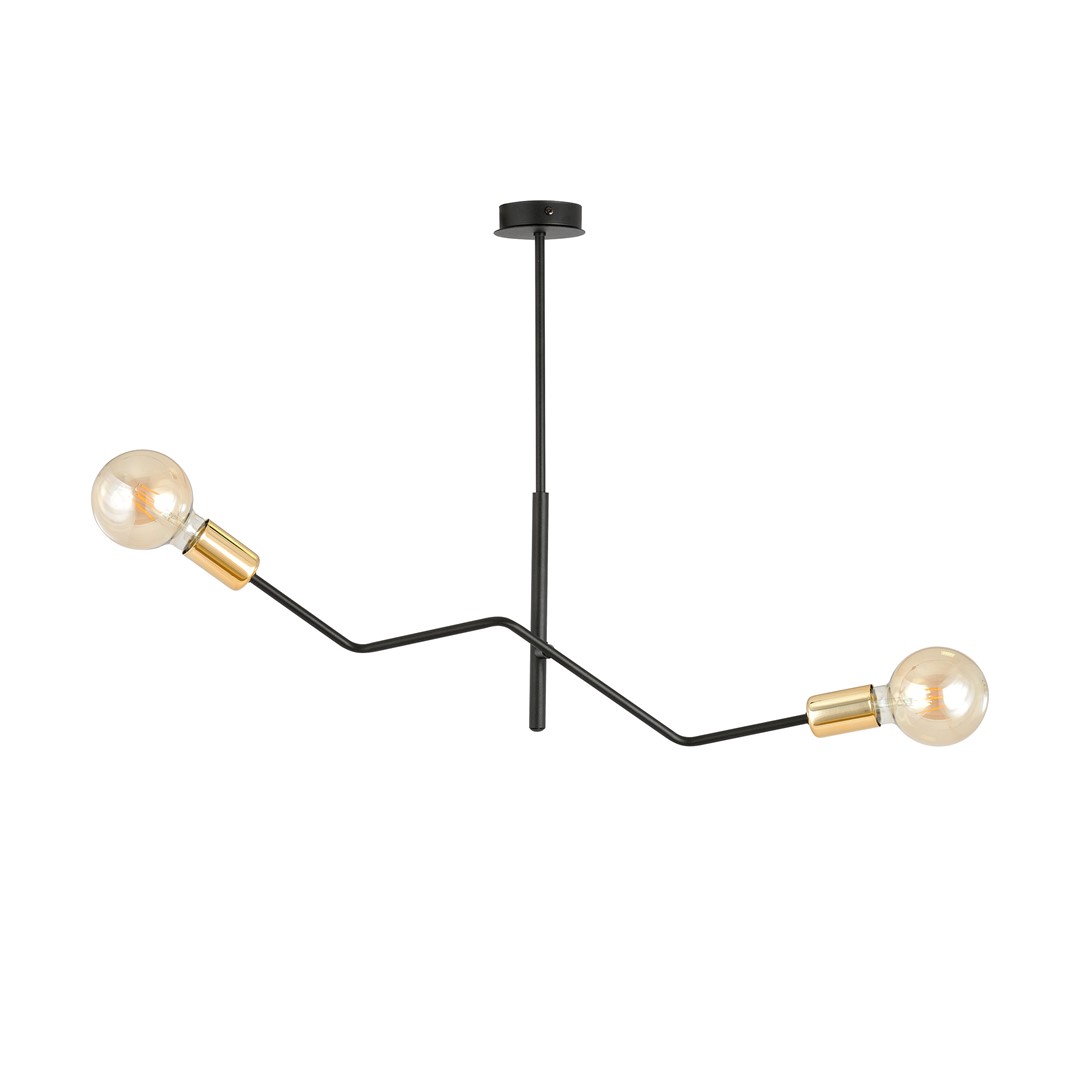 Emibig Stropna svjetiljka BOLT 230V 15W MAX LED E27 Čelik Crna - Slika 2
