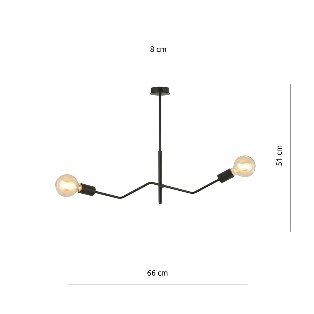 Emibig Stropna svjetiljka FRIX 230V 15W MAX LED E27 Čelik Crna - Slika 6