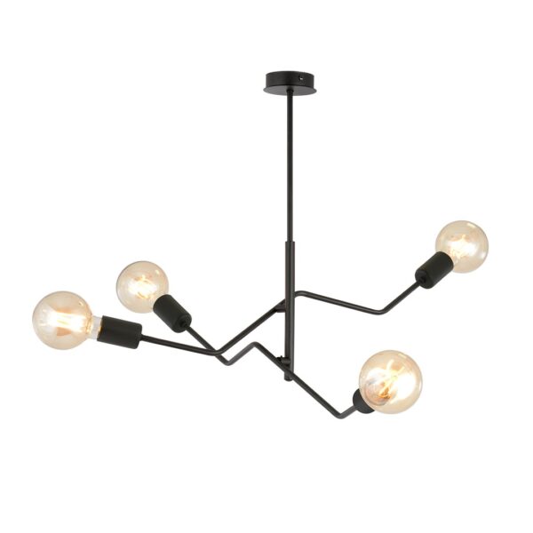 Emibig Stropna svjetiljka FRIX 230V 15W MAX LED E27 Čelik Crna