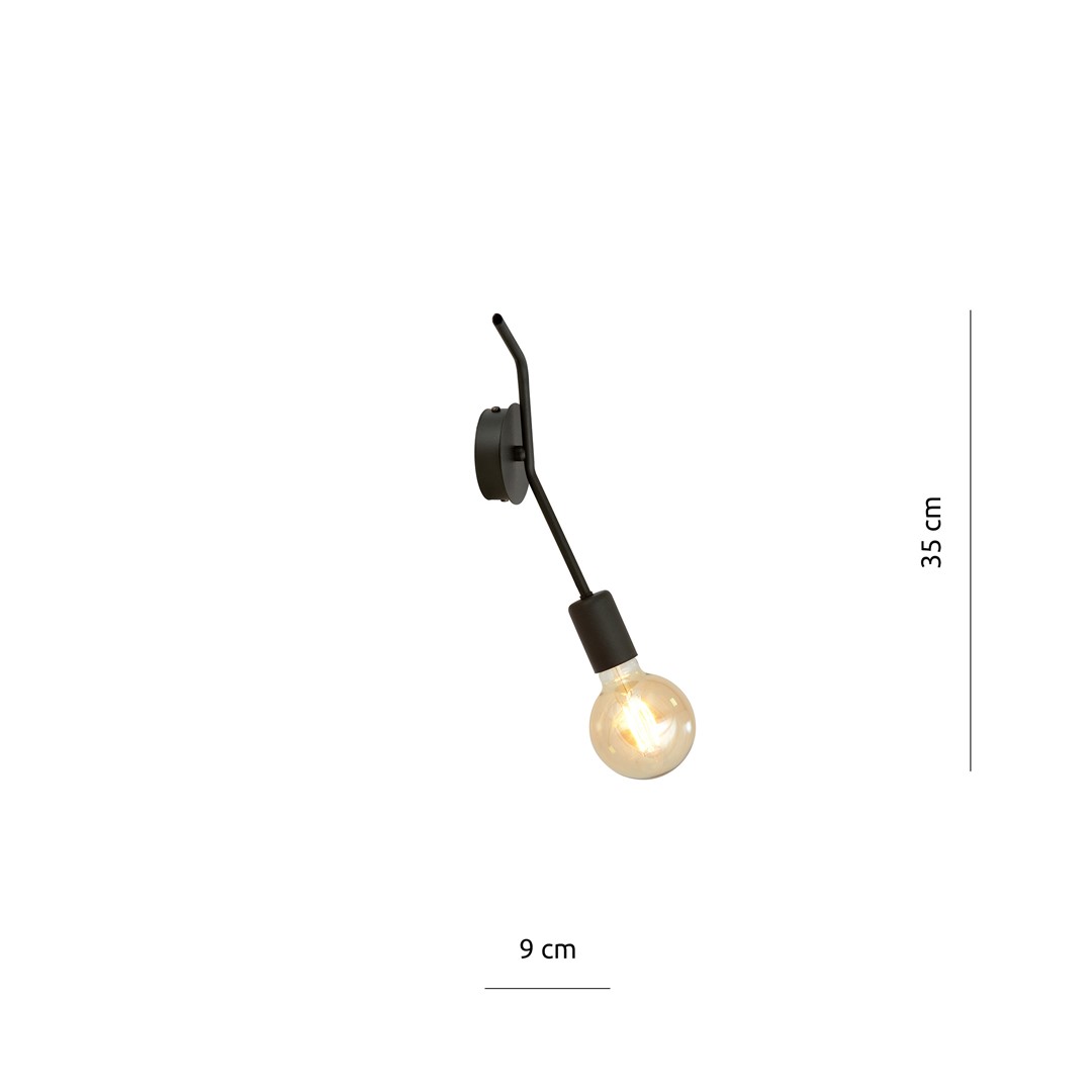 Emibig Stropna svjetiljka FRIX 230V 15W MAX LED E27 Čelik Crna - Slika 3