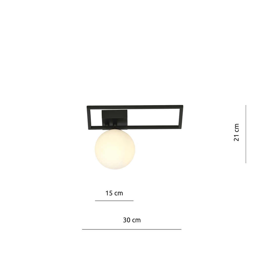 Emibig Stropna svjetiljka IMAGO 230V 10W MAX LED E14 Čelik/ Staklo Crna - Slika 7