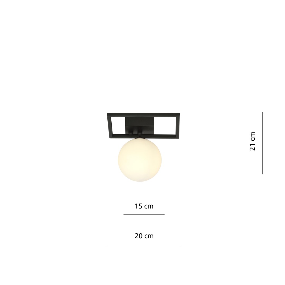 Emibig Stropna svjetiljka IMAGO 230V 10W MAX LED E14 Čelik/ Staklo Crna - Slika 7