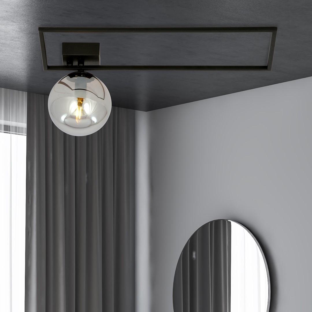 Emibig Stropna svjetiljka IMAGO 230V 10W MAX LED E14 Čelik/ Staklo Crna - Slika 6