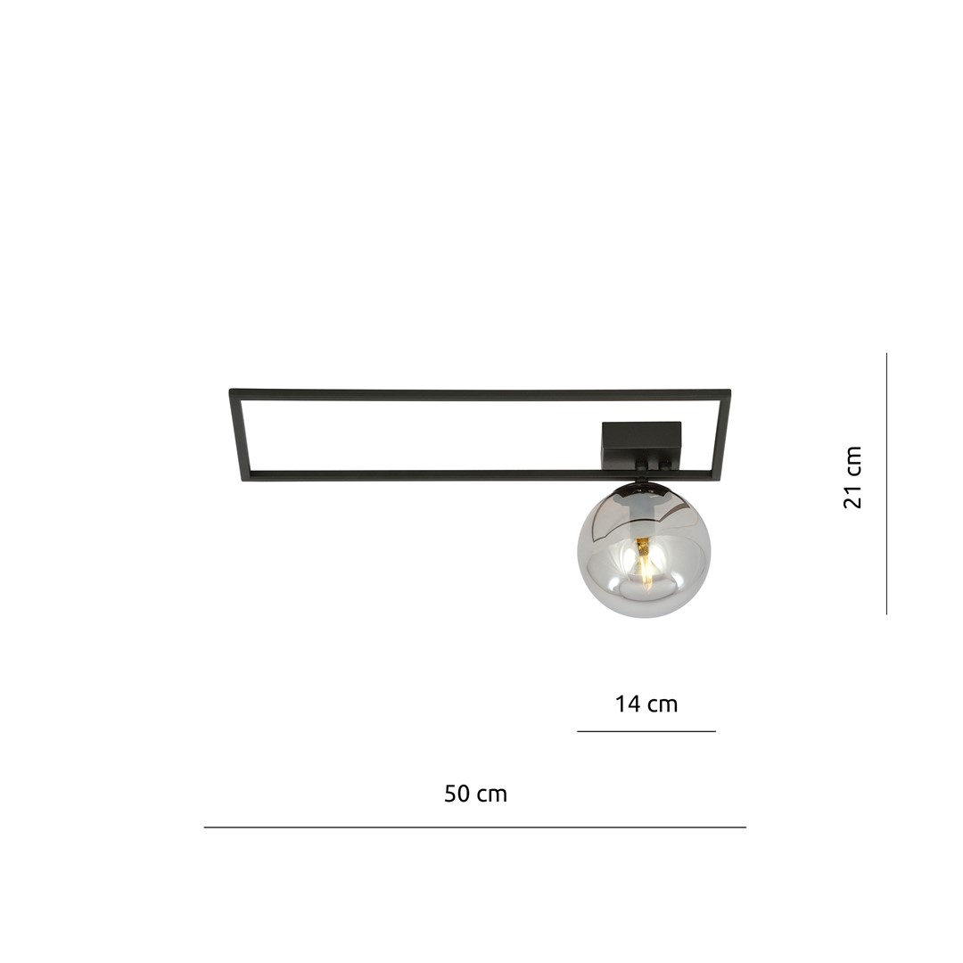 Emibig Stropna svjetiljka IMAGO 230V 10W MAX LED E14 Čelik/ Staklo Crna - Slika 10