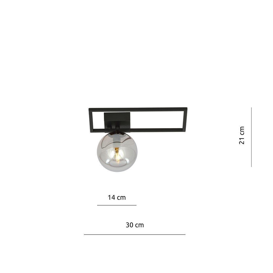 Emibig Stropna svjetiljka IMAGO 230V 10W MAX LED E14 Čelik/ Staklo Crna - Slika 7
