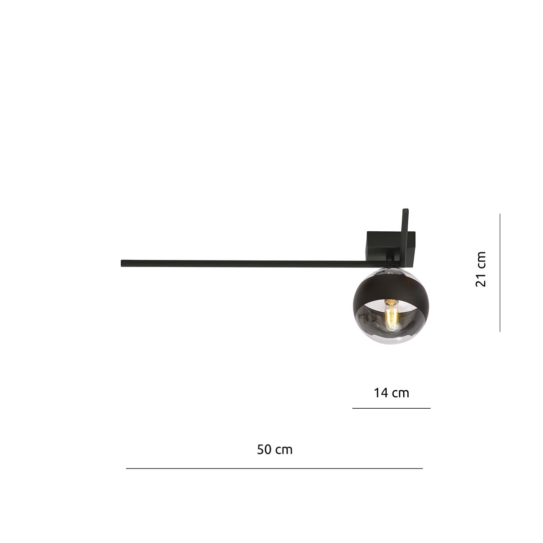 Emibig Stropna svjetiljka IMAGO 230V 10W MAX LED E14 Čelik/ Staklo Crna - Slika 7
