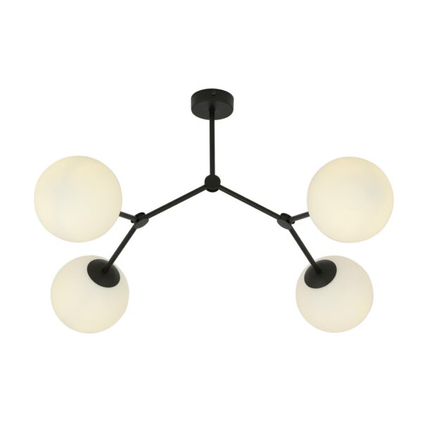 Emibig Stropna svjetiljka SPACE 230V 10W MAX LED E14 Čelik/ Staklo Crna