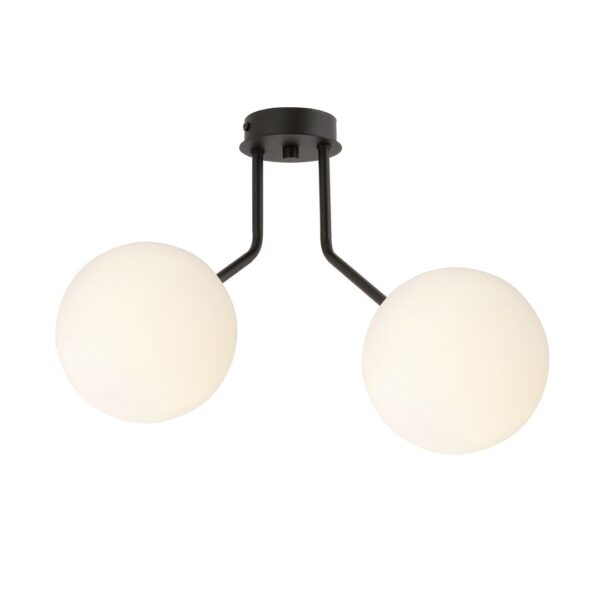 Emibig Stropna svjetiljka NOVA 230V 10W MAX LED E14 Čelik/ Staklo Crna
