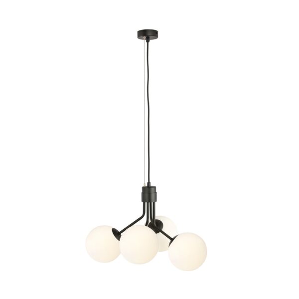 Emibig Visilica NOVA 230V 10W MAX LED E14 Čelik/ Staklo Crna