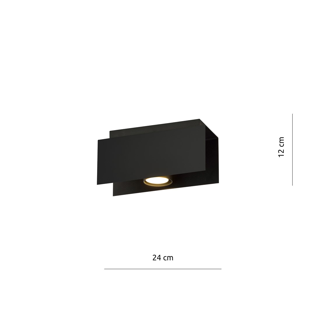 Emibig Stropna svjetiljka KENNO 230V 10W MAX LED GU10 Čelik Crna - Slika 5