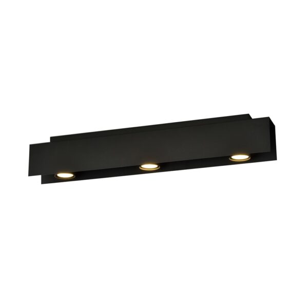 Emibig Stropna svjetiljka KENNO 230V 10W MAX LED GU10 Čelik Crna