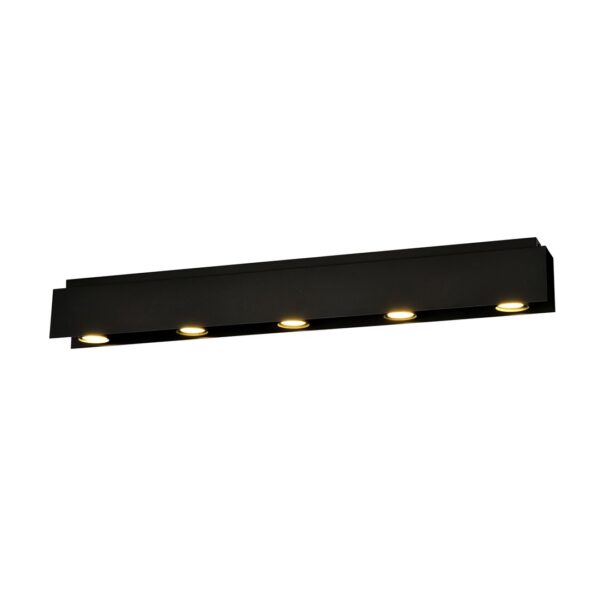 Emibig Stropna svjetiljka KENNO 230V 10W MAX LED GU10 Čelik Crna