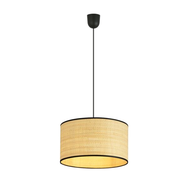Emibig Visilica ASTON 230V 10W MAX LED E27 Čelik/ Tkanina Crna