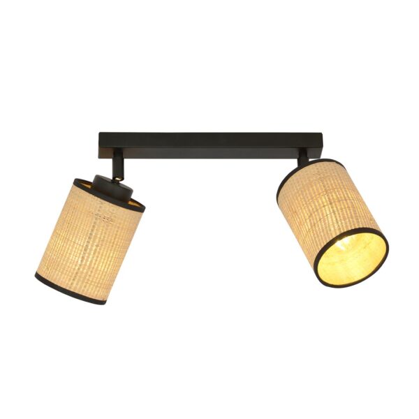 Emibig Stropna svjetiljka YOGA 230V 15W MAX LED E14 Čelik/ Tkanina Crna
