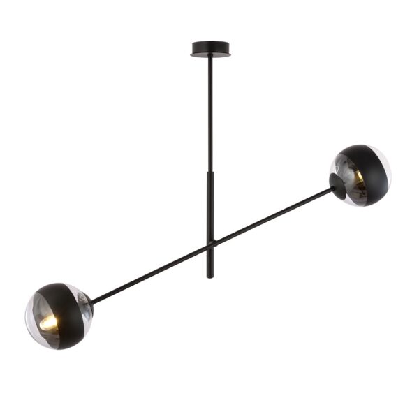 Emibig Visilica LINEAR 230V 10W MAX LED E14 Čelik/ Staklo Crna