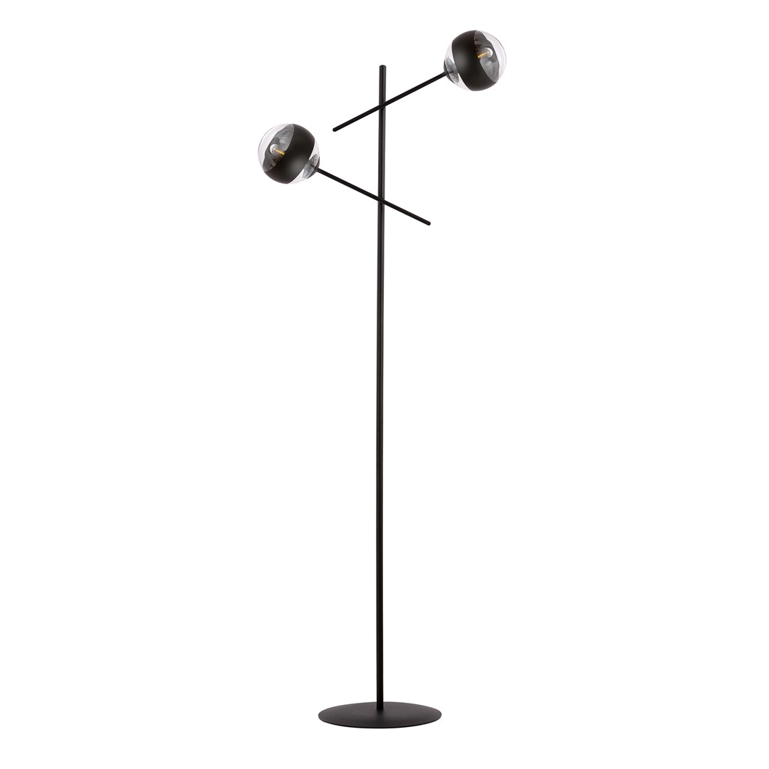 Emibig Podna lampa LINEAR 230V 10W MAX LED E14 Čelik/ Staklo Crna - Slika 2