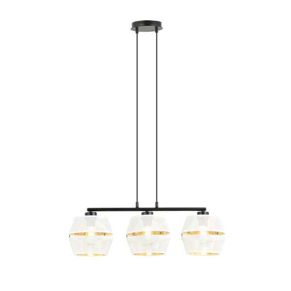 Emibig Visilica PIANO 230V 15W MAX LED E27 Čelik/ Tkanina Crna
