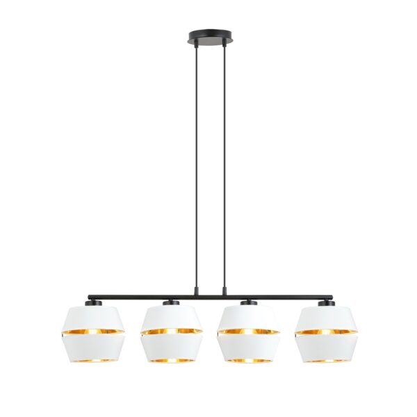 Emibig Visilica PIANO 230V 15W MAX LED E27 Čelik/ Tkanina Crna