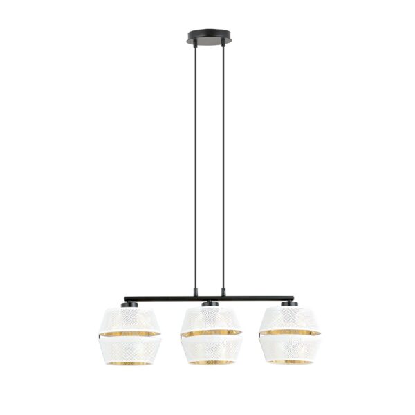 Emibig Visilica MALIA 230V 15W MAX LED E27 Čelik/ Tkanina Crna