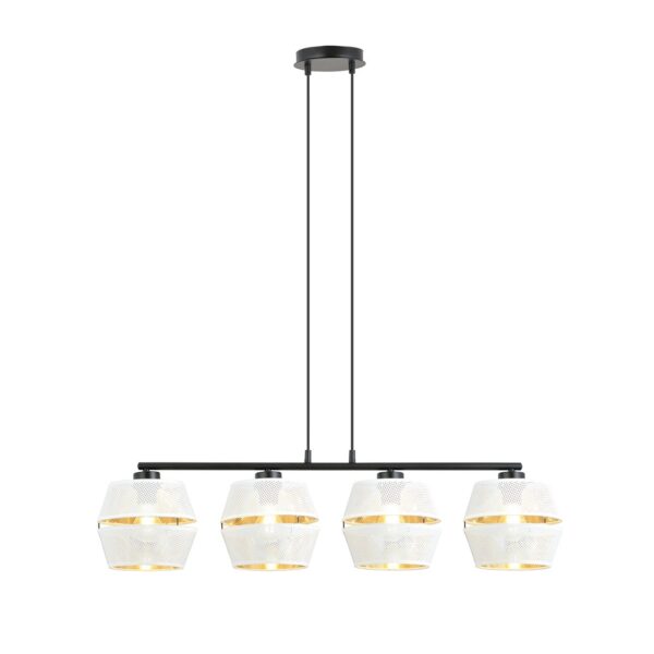 Emibig Visilica MALIA 230V 15W MAX LED E27 Čelik/ Tkanina Crna