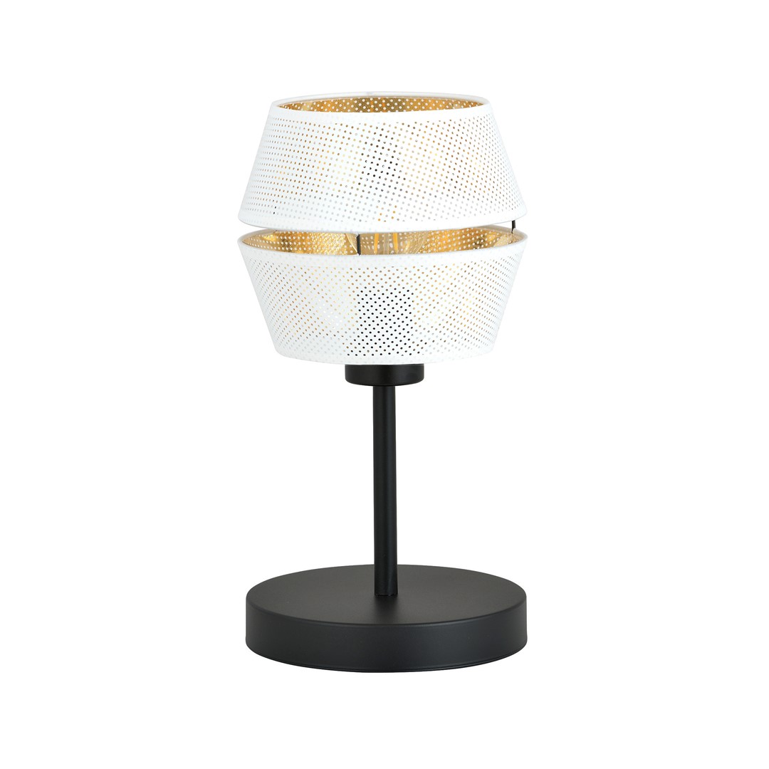 Emibig Stolna lampa MALIA 230V 15W MAX LED E27 Čelik/ Tkanina Crna - Slika 2