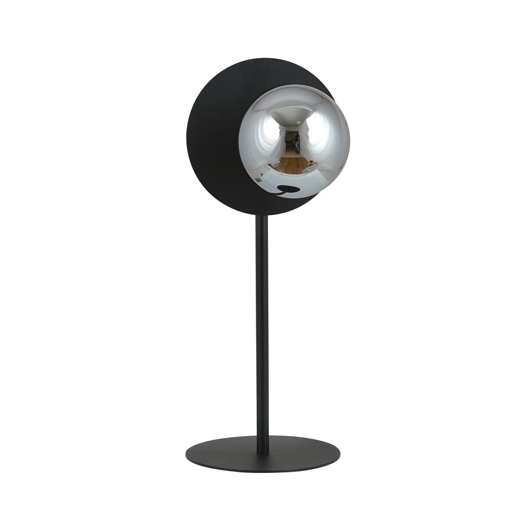 Emibig Stolna lampa OSLO 230V 10W MAX LED E14 Čelik/ Staklo Crna - Slika 2