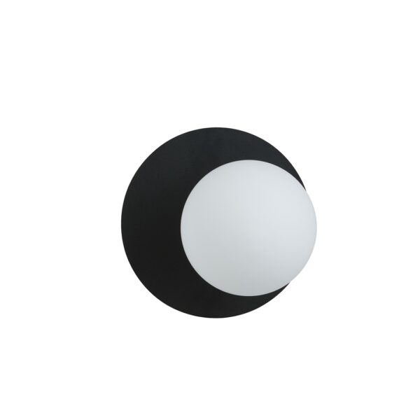 Emibig Zidna lampa OSLO 230V 10W MAX LED E14 Čelik/ Staklo Crna