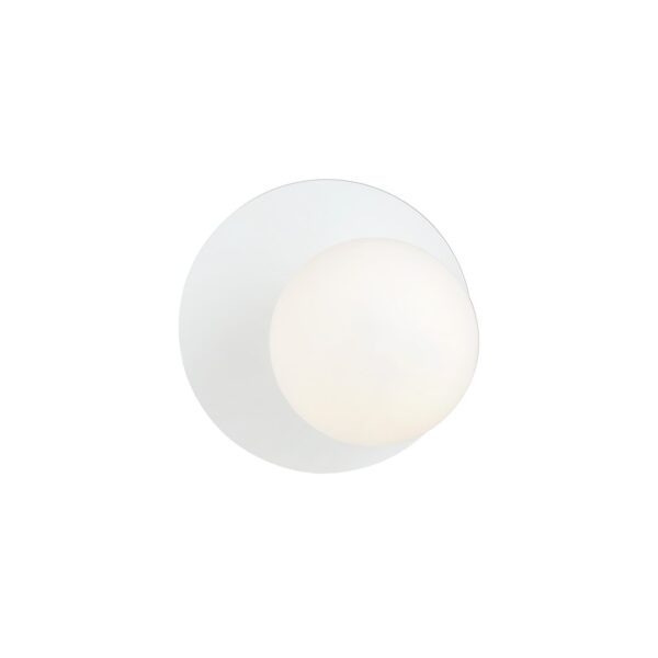 Emibig Zidna lampa OSLO 230V 10W MAX LED E14 Čelik/ Staklo Bijela