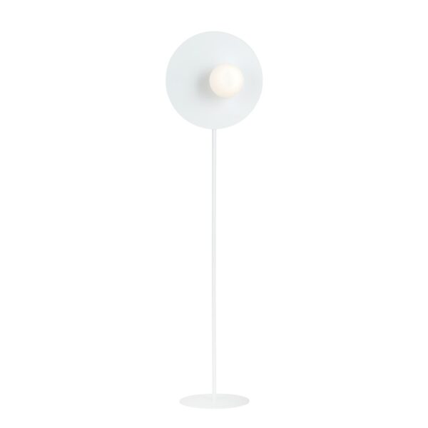 Emibig Podna lampa OSLO 230V 10W MAX LED E14 Čelik/ Staklo Bijela
