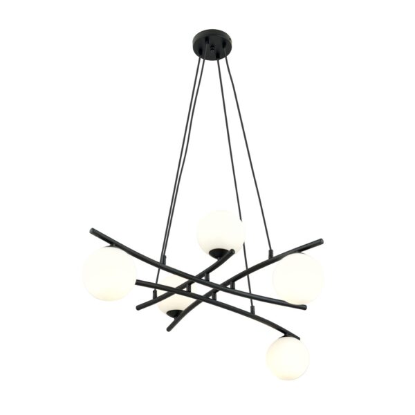 Emibig Visilica ESSA 230V 10W MAX LED E14 Čelik/ Staklo Crna