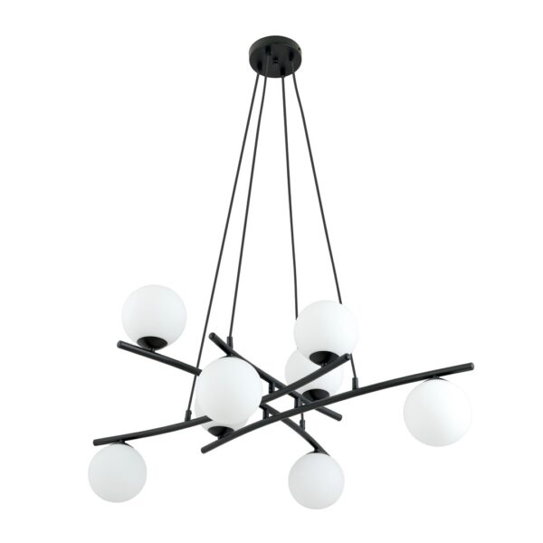 Emibig Visilica ESSA 230V 10W MAX LED E14 Čelik/ Staklo Crna